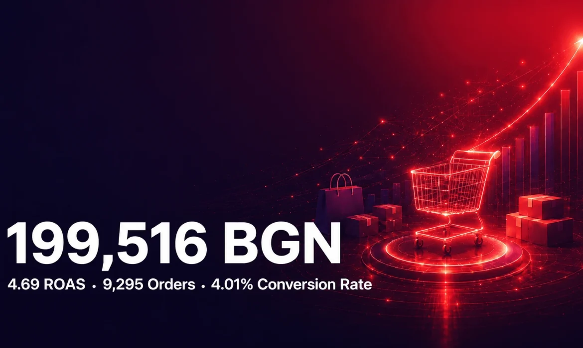 Google Ads for – E-commerce 2025 – 200,000 BGN revenue / 4.69 ROAS