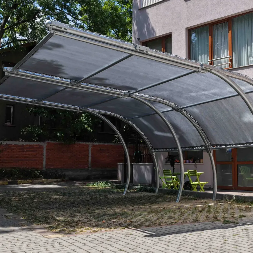 Реализиран навес за автомобил Carport, модел OVAL